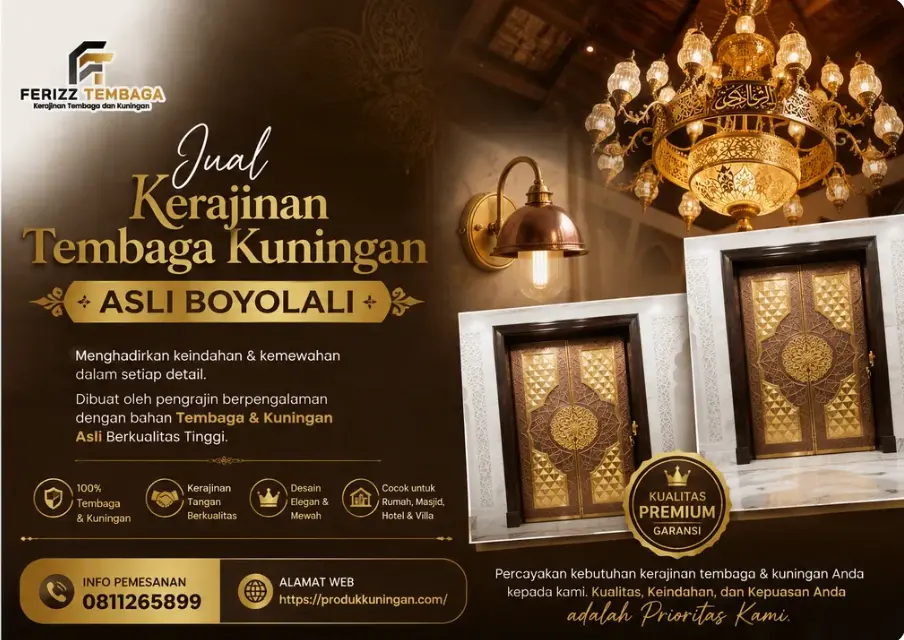 Jual Kerajinan Tembaga Kuningan Asli Boyolali