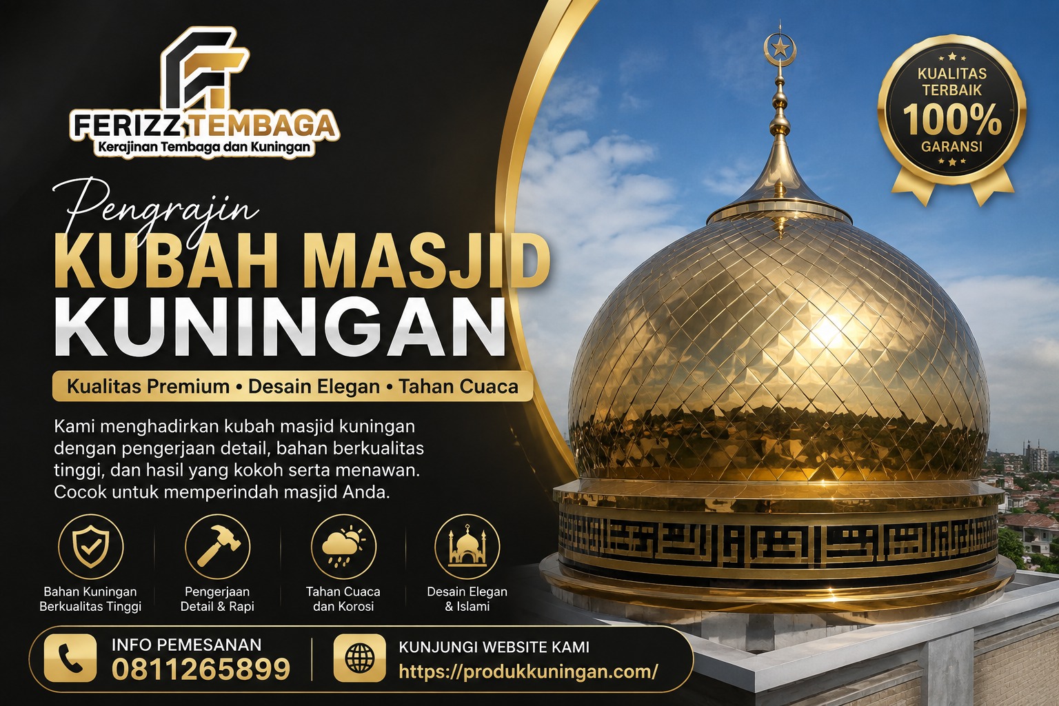 Pengrajin Kubah Masjid Kuningan